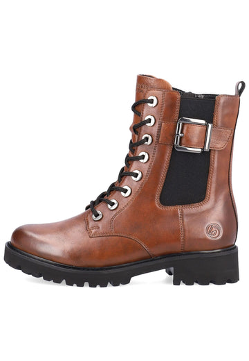 Remonte Stiefelette Glattleder Chestnut - surf4shoes