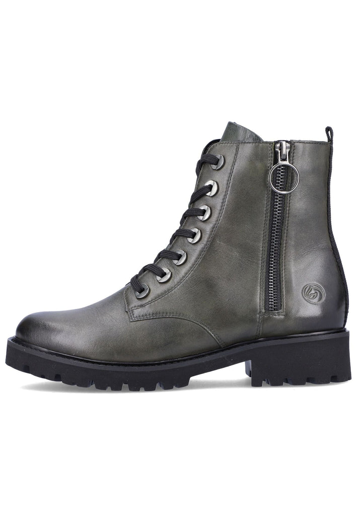 Remonte Stiefelette Glattleder Dunkelgrün - surf4shoes