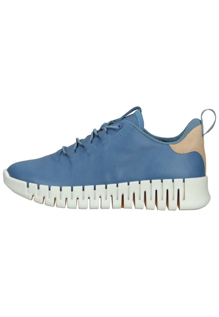 ecco Sneaker Leder Blau - surf4shoes