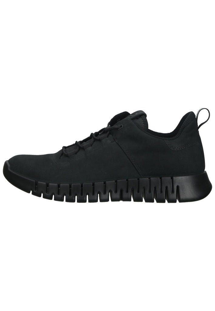 ecco Sneaker Nubukleder Schwarz - surf4shoes