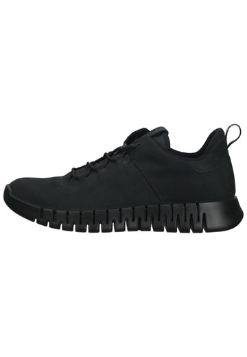 ecco Sneaker Nubukleder Schwarz - surf4shoes