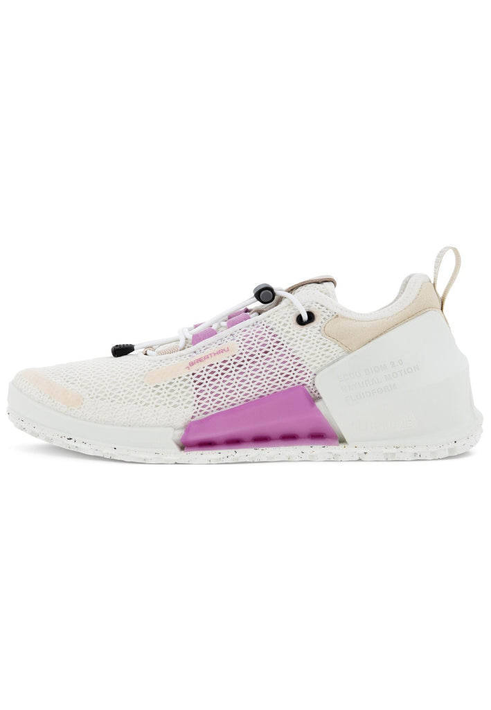 ecco Sneaker Textil Weiß/Pink - surf4shoes