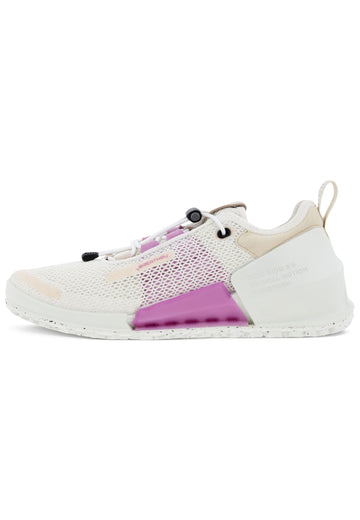 ecco Sneaker Textil Weiß/Pink - surf4shoes
