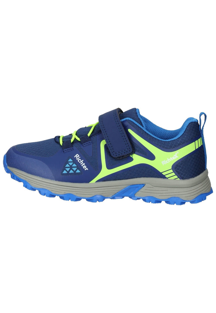 Richter Sneaker Lederimitat/Textil Blau/Lime - surf4shoes