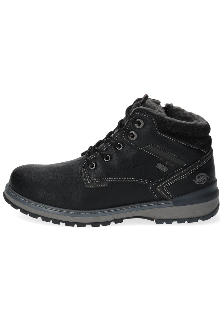 Dockers Stiefelette PU Schwarz/Grau Warmfutter - surf4shoes
