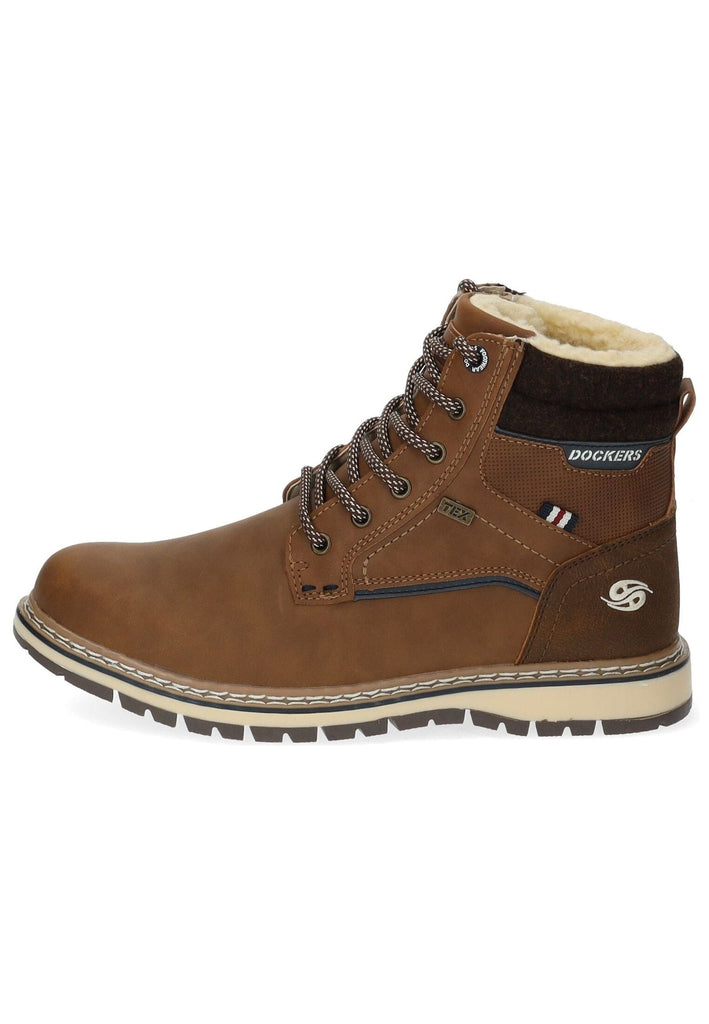 Dockers Stiefelette PU Cognac Warmfutter - surf4shoes
