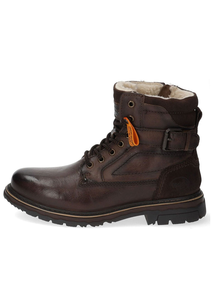 Dockers Stiefelette Leder Braun Warmfutter - surf4shoes