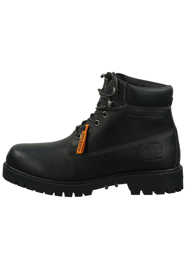 Dockers Stiefelette Leder Schwarz Warmfutter - surf4shoes