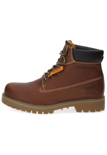 Dockers Stiefelette Leder Cognac Warmfutter - surf4shoes