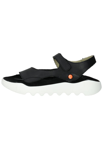 softinos Sandalen Leder Schwarz - surf4shoes