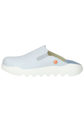 softinos Pantoletten Leder Hellblau - surf4shoes