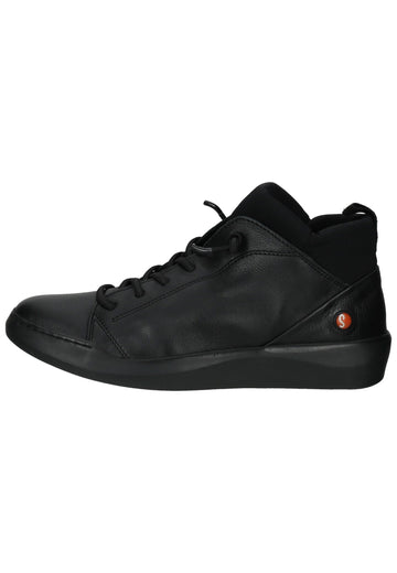 softinos Sneaker Leder/Textil Schwarz/Schwarz - surf4shoes