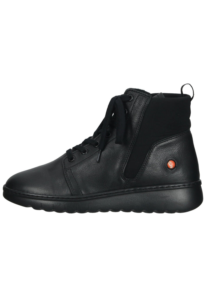softinos Stiefelette Leder Schwarz/Schwarz - surf4shoes