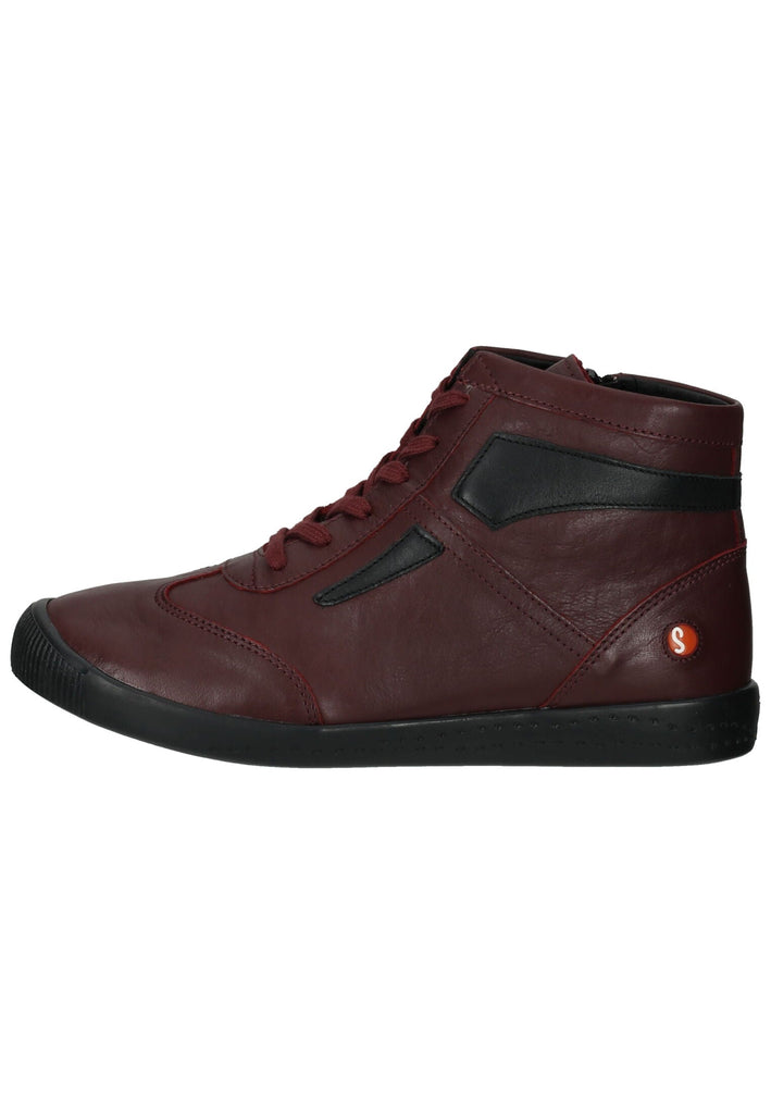 softinos Stiefelette Leder Rot/Schwarz - surf4shoes