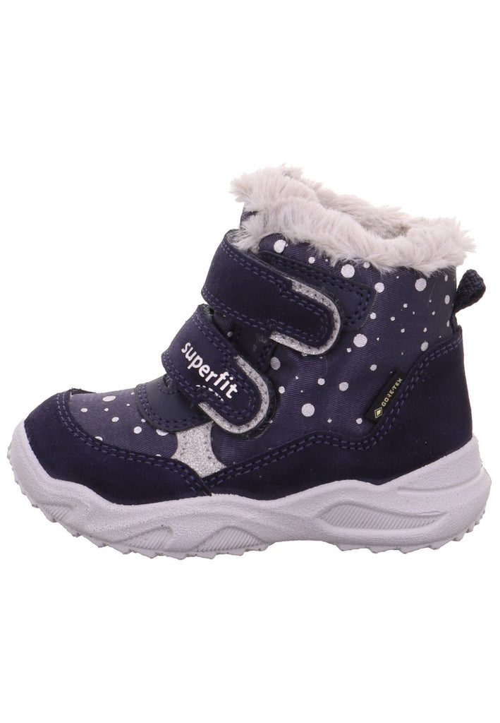 Superfit Stiefelette Leder/Textil Blau - surf4shoes