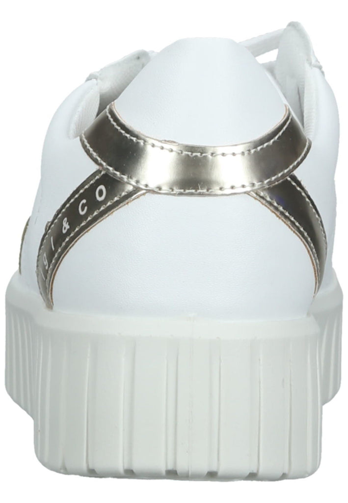 IGI&CO Sneaker Leder Weiß/Gold - surf4shoes