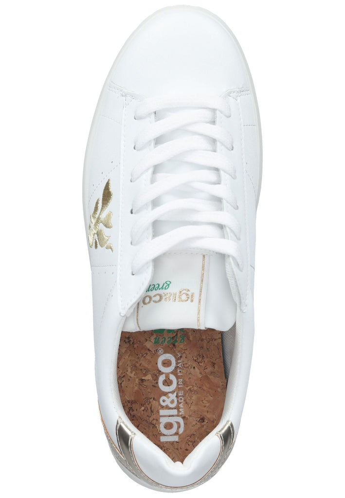 IGI&CO Sneaker Leder Weiß/Gold - surf4shoes