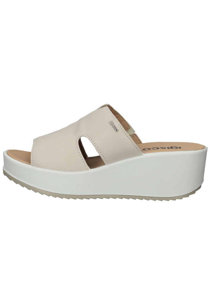 IGI&CO Pantoletten Leder Beige - surf4shoes