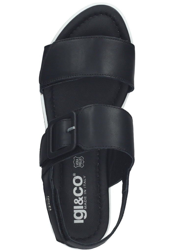 IGI&CO Sandalen Nappaleder Schwarz - surf4shoes