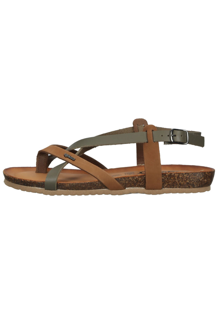 IGI&CO Sandalen Leder Braun/Grün - surf4shoes