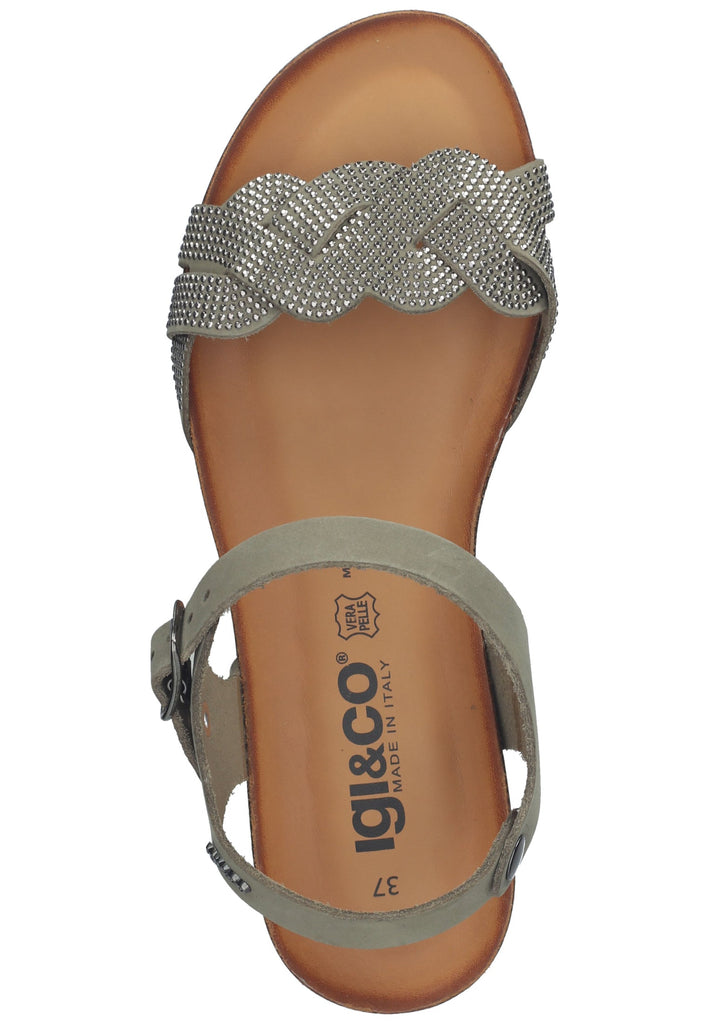 IGI&CO Sandalen Nubukleder Grün - surf4shoes