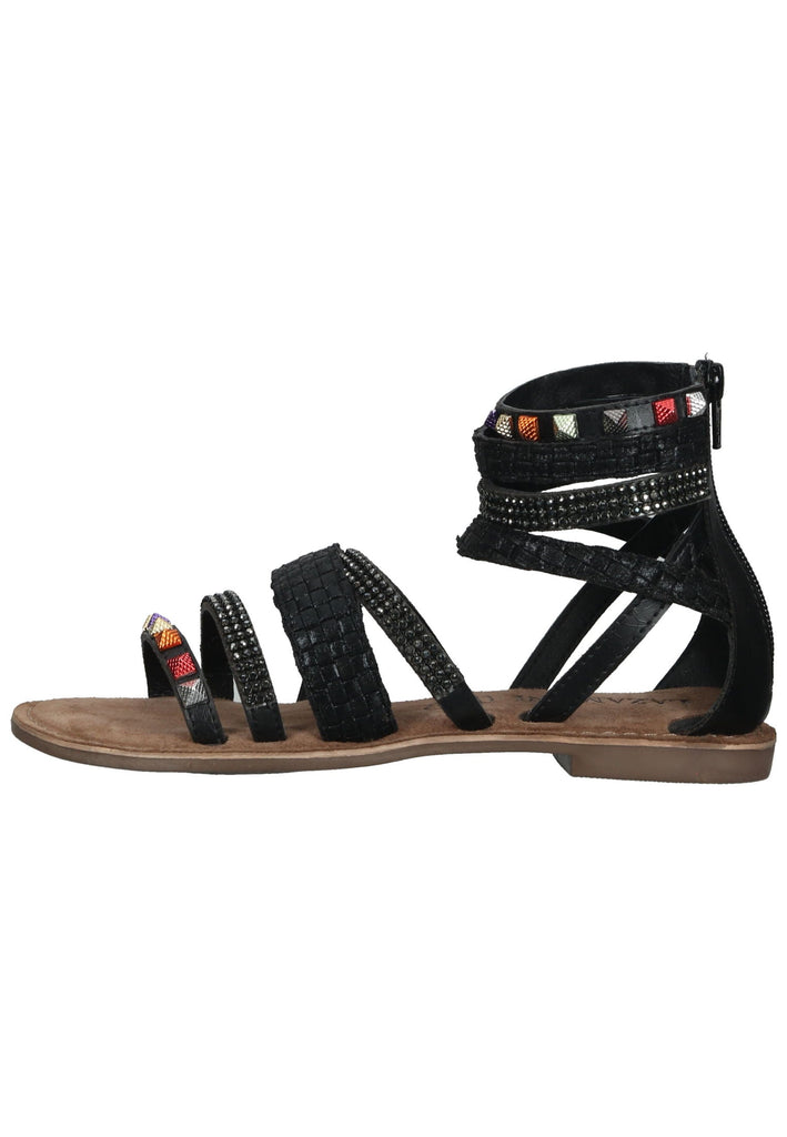 Lazamani Sandalen Leder Schwarz - surf4shoes