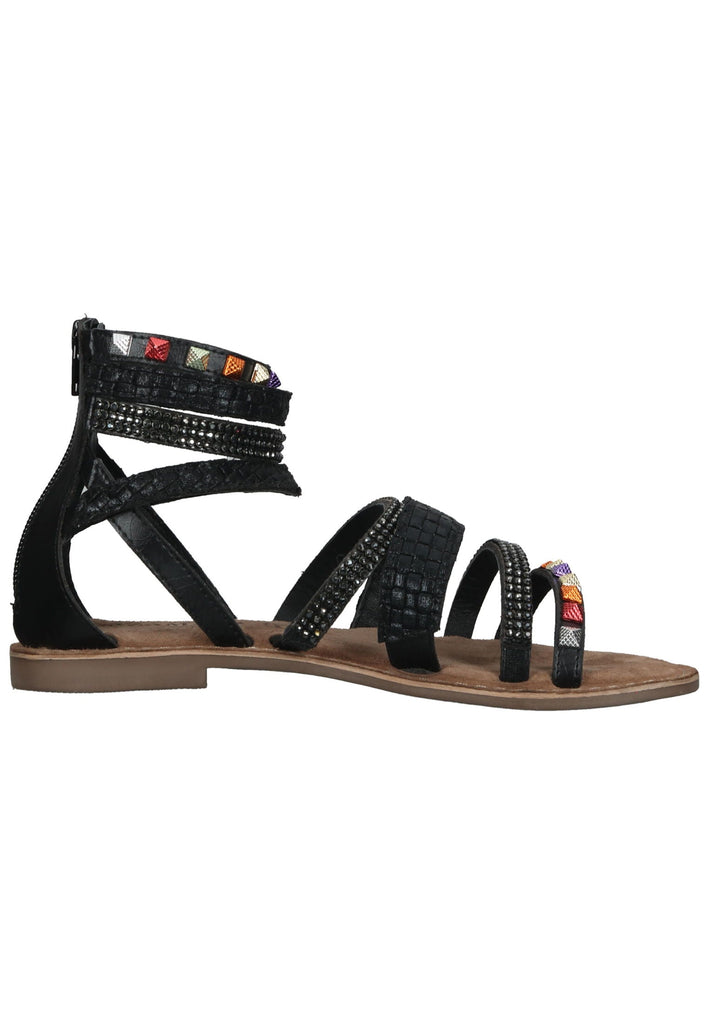Lazamani Sandalen Leder Schwarz - surf4shoes