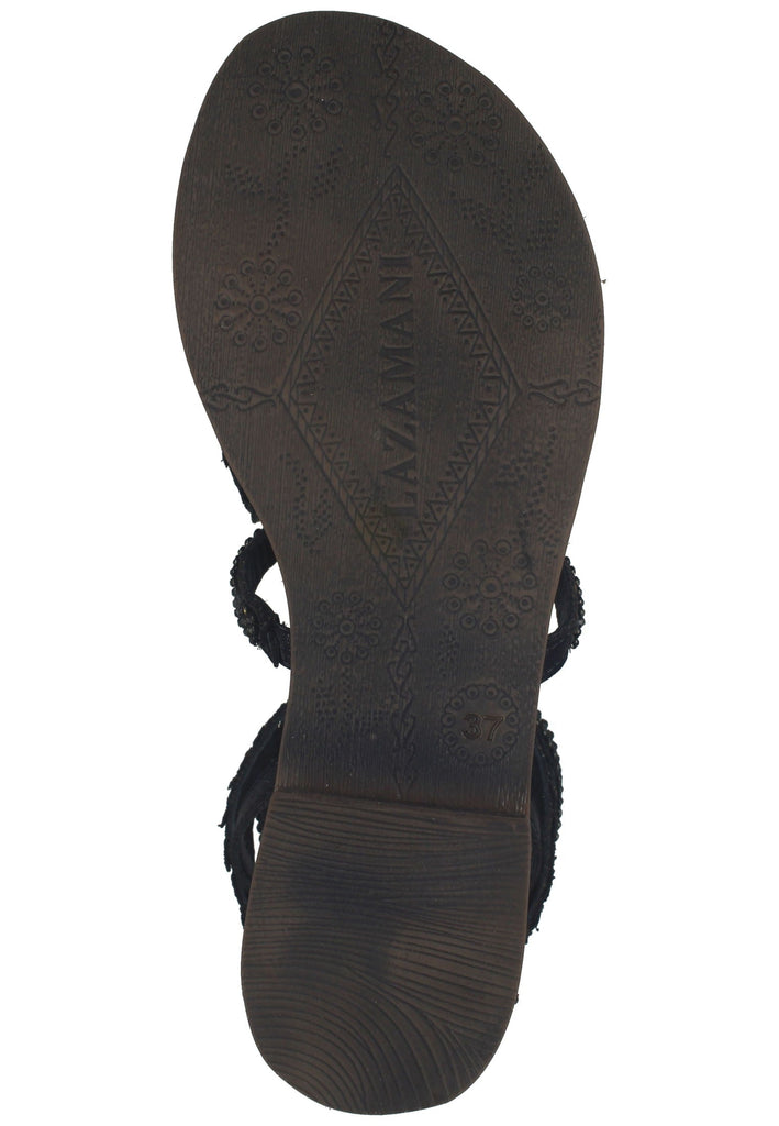 Lazamani Sandalen Leder Schwarz - surf4shoes
