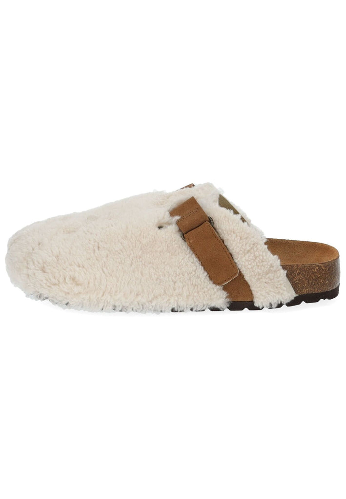 Shepherd Pantoletten Lammfell Creme Warmfutter - surf4shoes