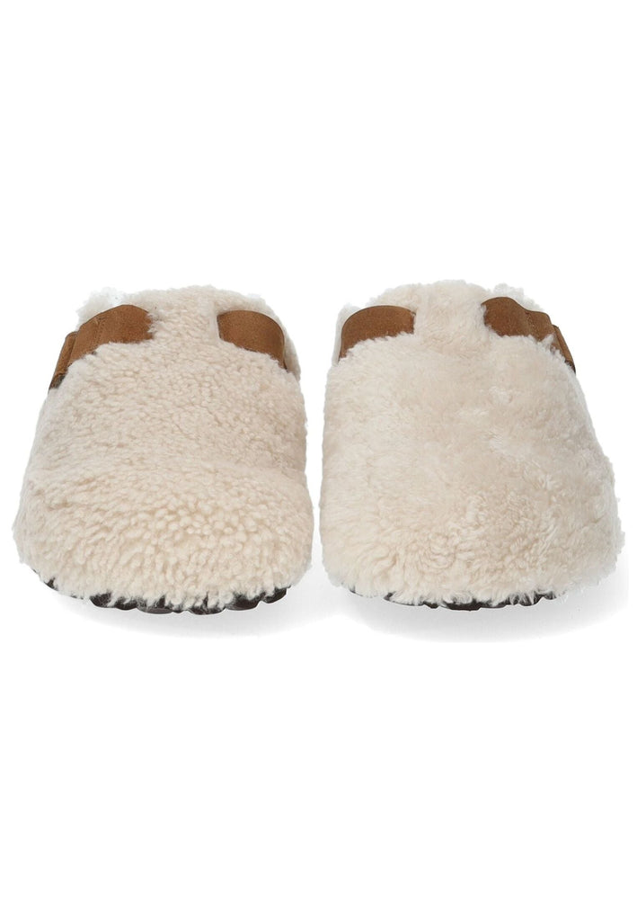 Shepherd Pantoletten Lammfell Creme Warmfutter - surf4shoes