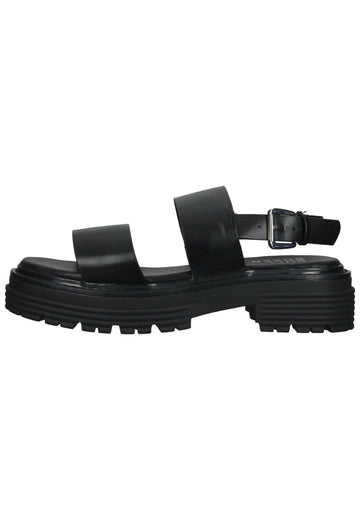 Bullboxer Sandalen Lederimitat Schwarz - surf4shoes