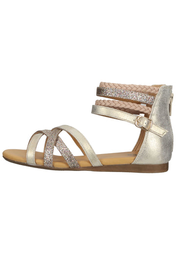 Bullboxer Sandalen Lederimitat Silber - surf4shoes