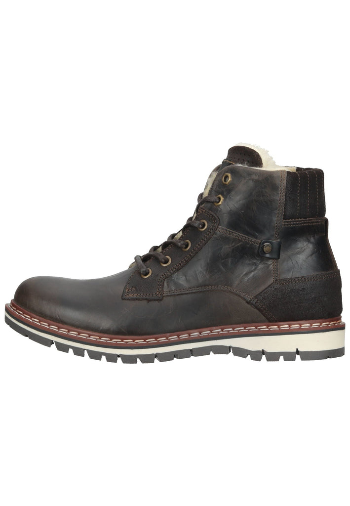 Bullboxer Stiefelette Leder Braun Warmfutter - surf4shoes