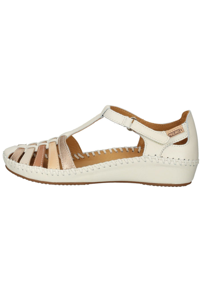Pikolinos Sandalen Leder Weiß/Beige - surf4shoes