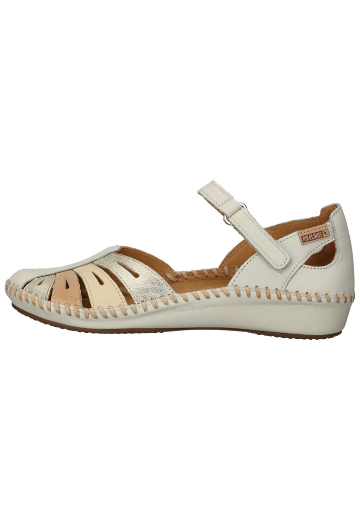 Pikolinos Sandalen Leder Weiß/Beige - surf4shoes