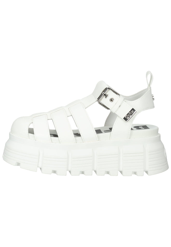 Buffalo Sandalen Lederimitat Weiß - surf4shoes