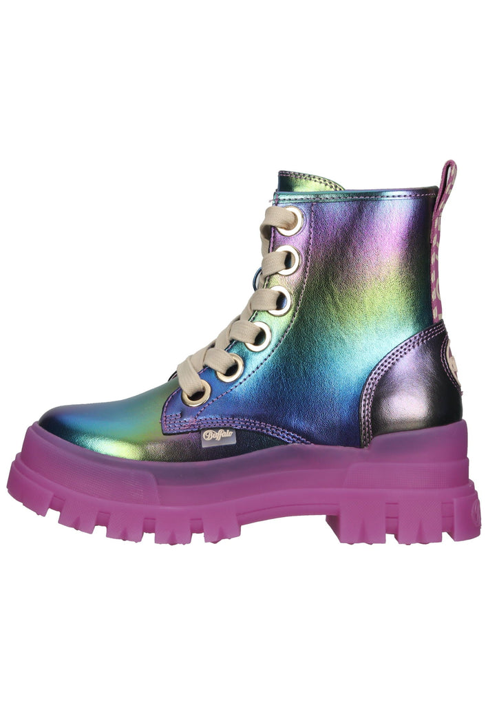 Buffalo Stiefelette Lederimitat Lila - surf4shoes