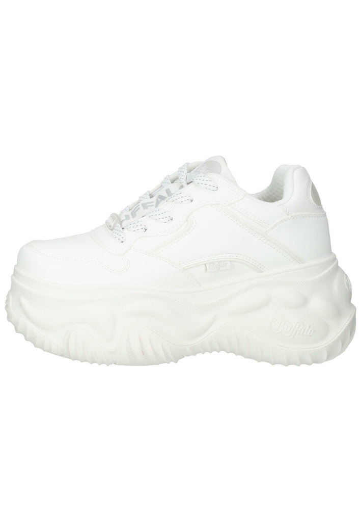 Buffalo Sneaker Lederimitat Weiß - surf4shoes