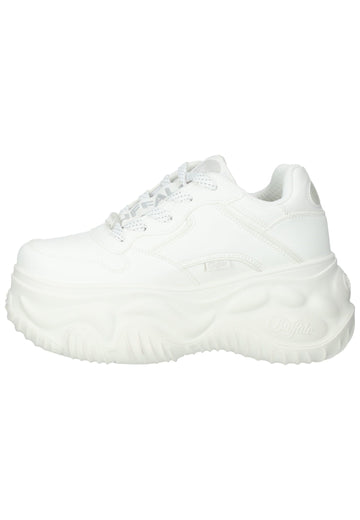 Buffalo Sneaker Lederimitat Weiß - surf4shoes