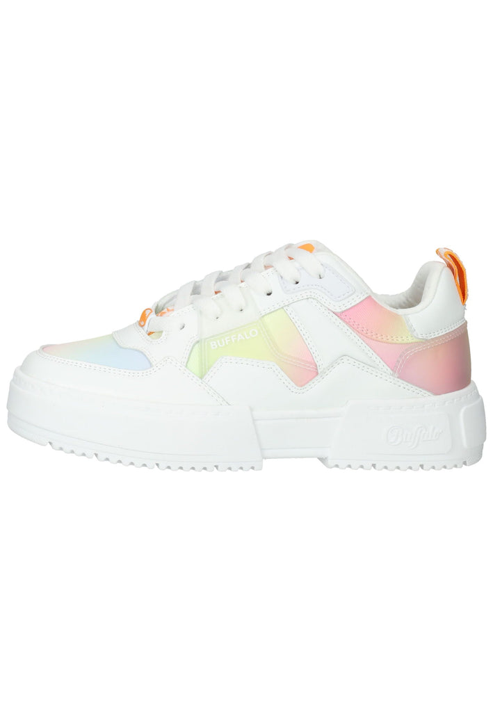 Buffalo Sneaker Lederimitat/Textil Coral/Weiß - surf4shoes