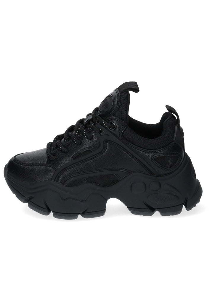 Buffalo Sneaker Lederimitat/Textil Schwarz - surf4shoes