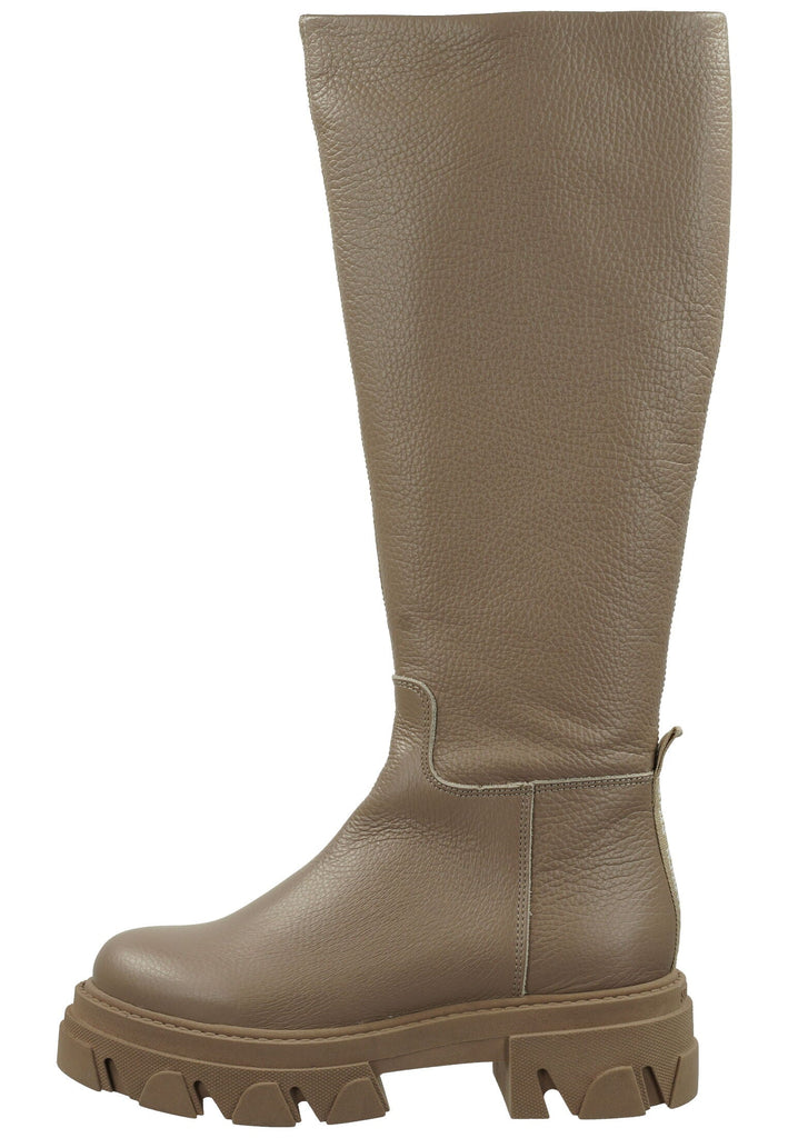 Steve Madden Stiefel Leder Grau - surf4shoes
