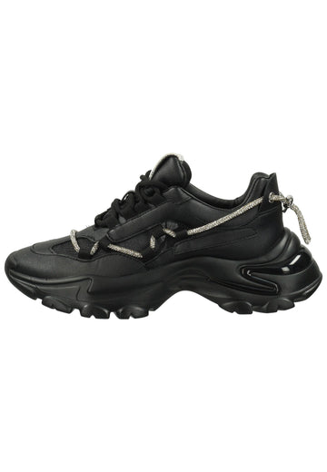 Steve Madden Sneaker Lederimitat/Textil Schwarz - surf4shoes