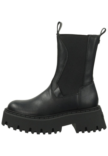 Steve Madden Stiefelette Leder Schwarz - surf4shoes
