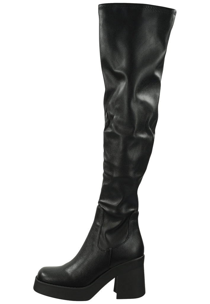 Steve Madden Stiefel Lederimitat Schwarz - surf4shoes