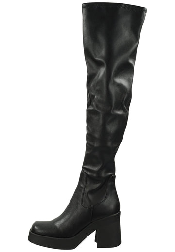 Steve Madden Stiefel Lederimitat Schwarz - surf4shoes
