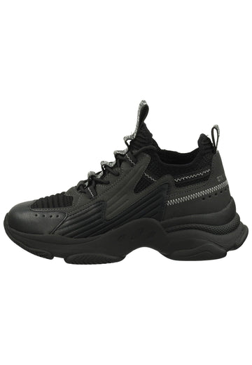 Steve Madden Sneaker Lederimitat/Textil Schwarz - surf4shoes