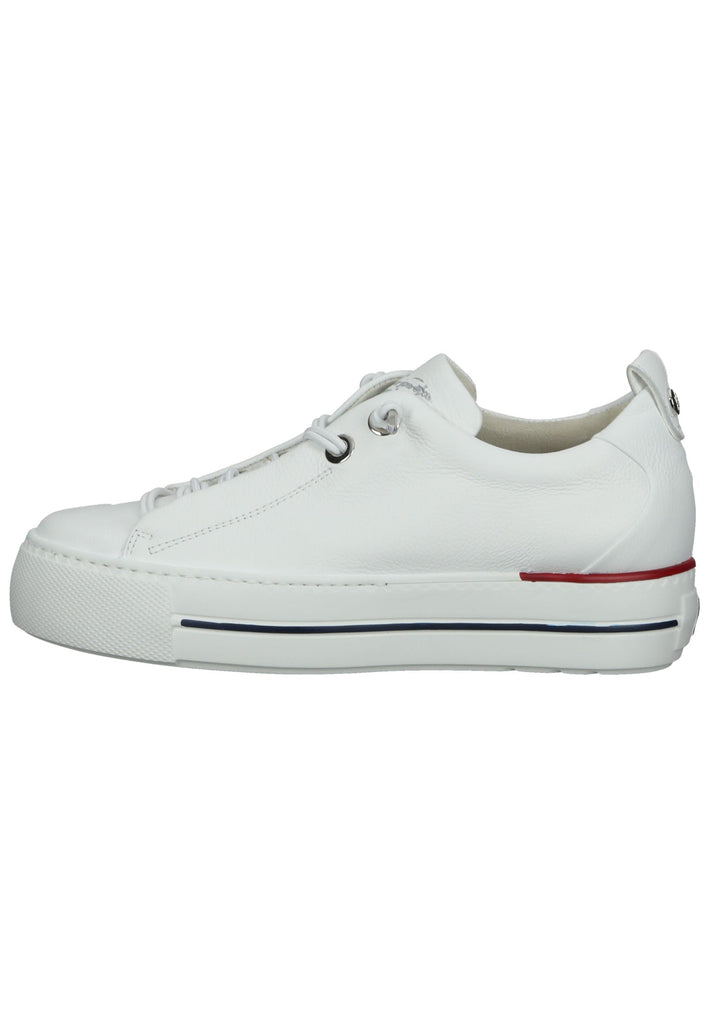 Paul Green Sneaker Glattleder Weiß/Rot - surf4shoes
