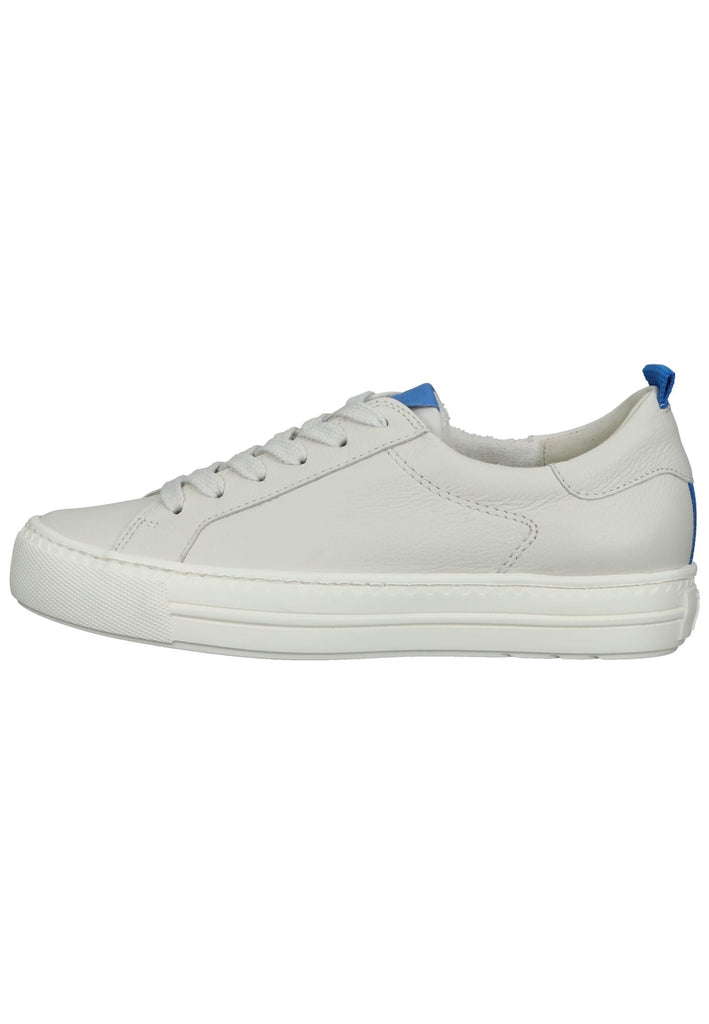 Paul Green Sneaker Glattleder Weiß/Blau - surf4shoes