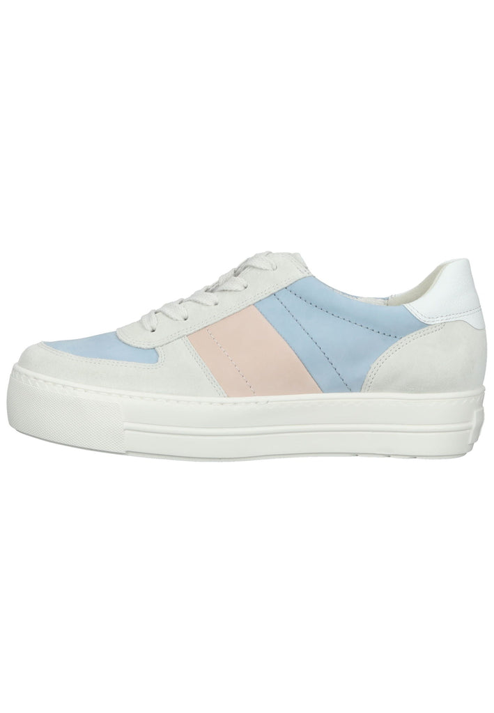 Paul Green Sneaker Leder Grau/Blau - surf4shoes